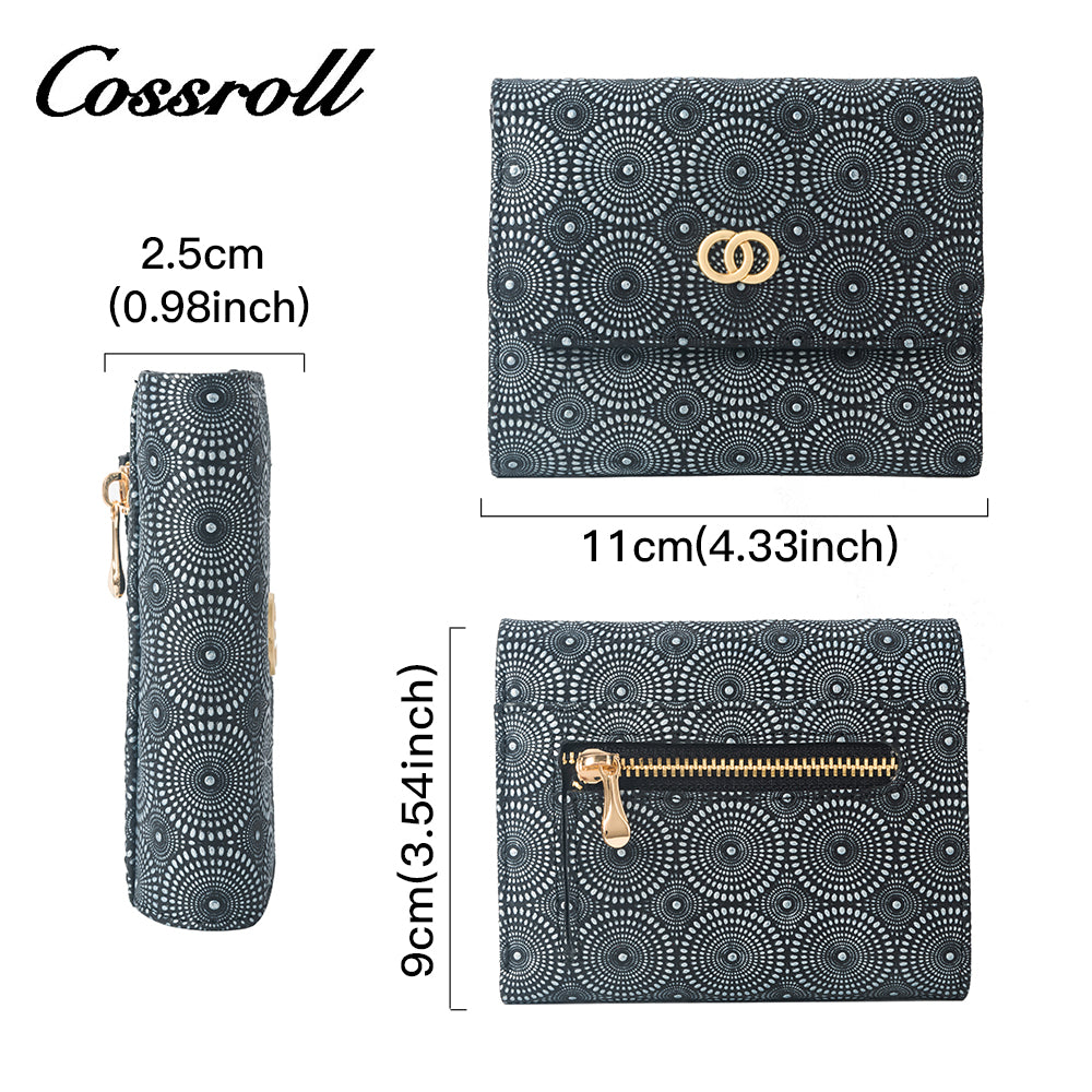 Brand New slim black leather wallet women With High Quality