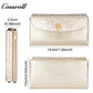Cross Border Long Leather Wallet Head Layer Cowhide Women's Premium Feeling Glossy Clutch New Wallet Ladies Long Clip