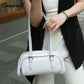 Genuine Leather Women's Bag Retro Bowling Niche Premium Sense Fashion Hundred Simple Armpit Bag Export Biker Mini Bag