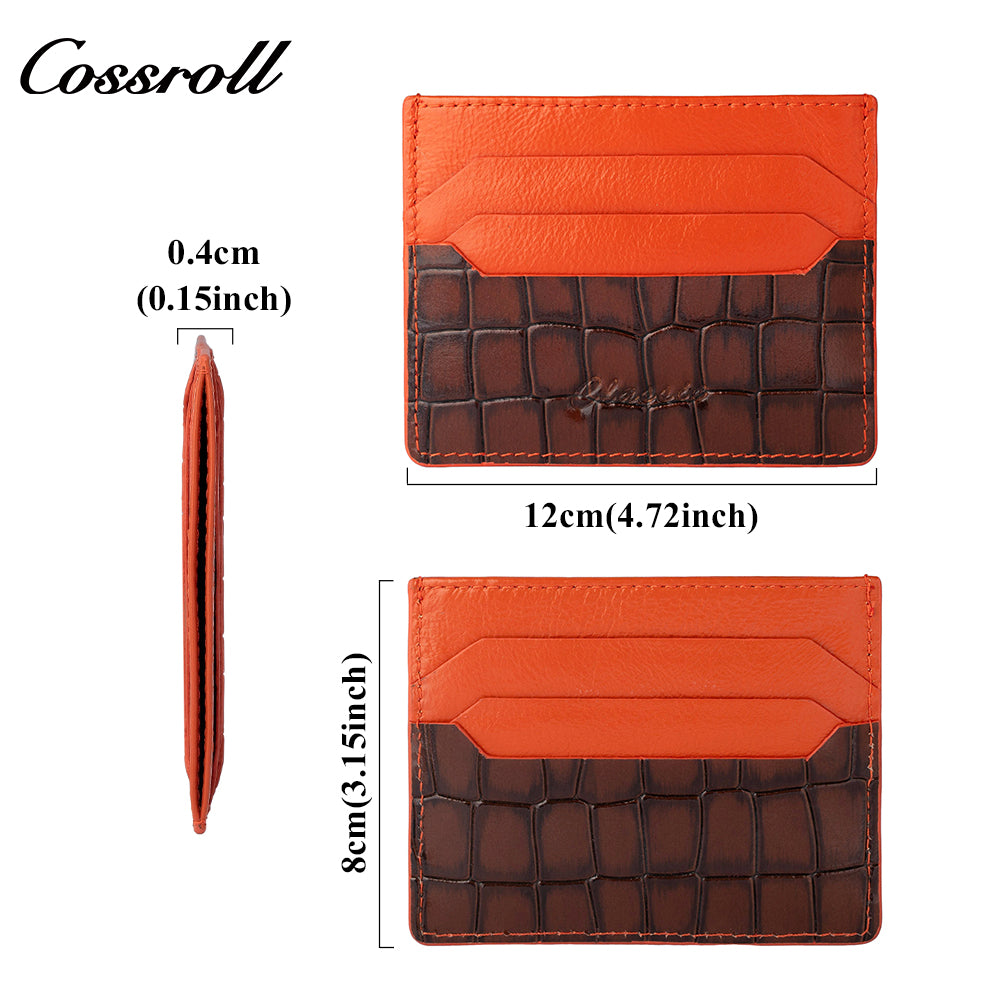 Crocodile card holder card protector business card storage ID card holder