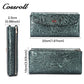 Explosive Models date red long leather wallet women's With Wholesale hot style