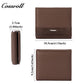 Genuine leather women's short bi-fold wallet, simple and versatile coin purse