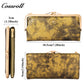 2024 new long serpentine leather wallet multi-function folding wallet card bag women