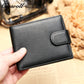Head Cowhide Man Wallet Genuine Leather Money Clip Horizontal Short Banknote Coin  Soft Leather Plain