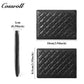 Diamond Quilted Genuine Leather Bifold Short Card Wallet, Ultra Slim Multi-Slot Business ID Card Holder