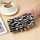 Genuine Leather Fashionable High-End Women's Wallet, Top Layer Soft Cowhide, Zebra Pattern, Large Capacity with Multiple Card Slots
