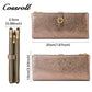 Factory hot selling new original crack bright leather wallet multi-card