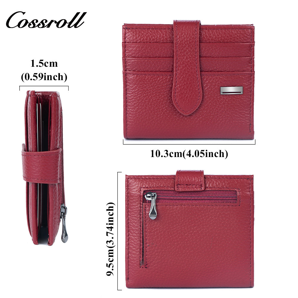 Genuine Leather Business Card Holder, Women's Wallet, ID and Credit Card Holder, Driver's License Case