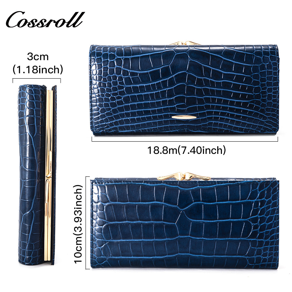 Genuine Special Price wallet for women leather  crocodile texture Genuine Leather