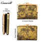 2024 new short serpentine leather wallet multi-function folding wallet card bag women