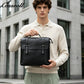Genuine Leather Briefcase for Men, Large Capacity Laptop Handbag, Multi-Functional Business Commute Bag, Support Handheld / Shoulder / Crossbody / Backpack Carry