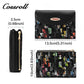 New fashion light luxury high-end large capacity multi-functional printed abrasive leather wallet