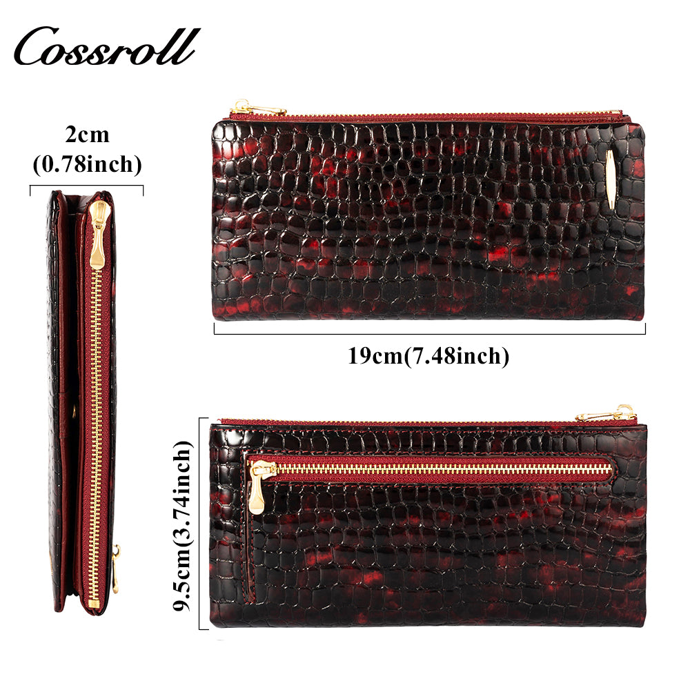 High Quality Wholesale Custom Cheap luxury leather   crocodile texture Genuine Leather