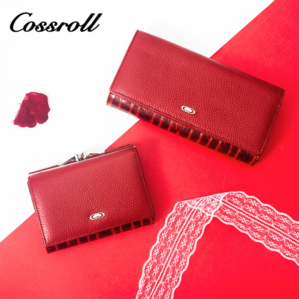 Wholesale New Trends red leather wallets for women  With Wholesale of new materials