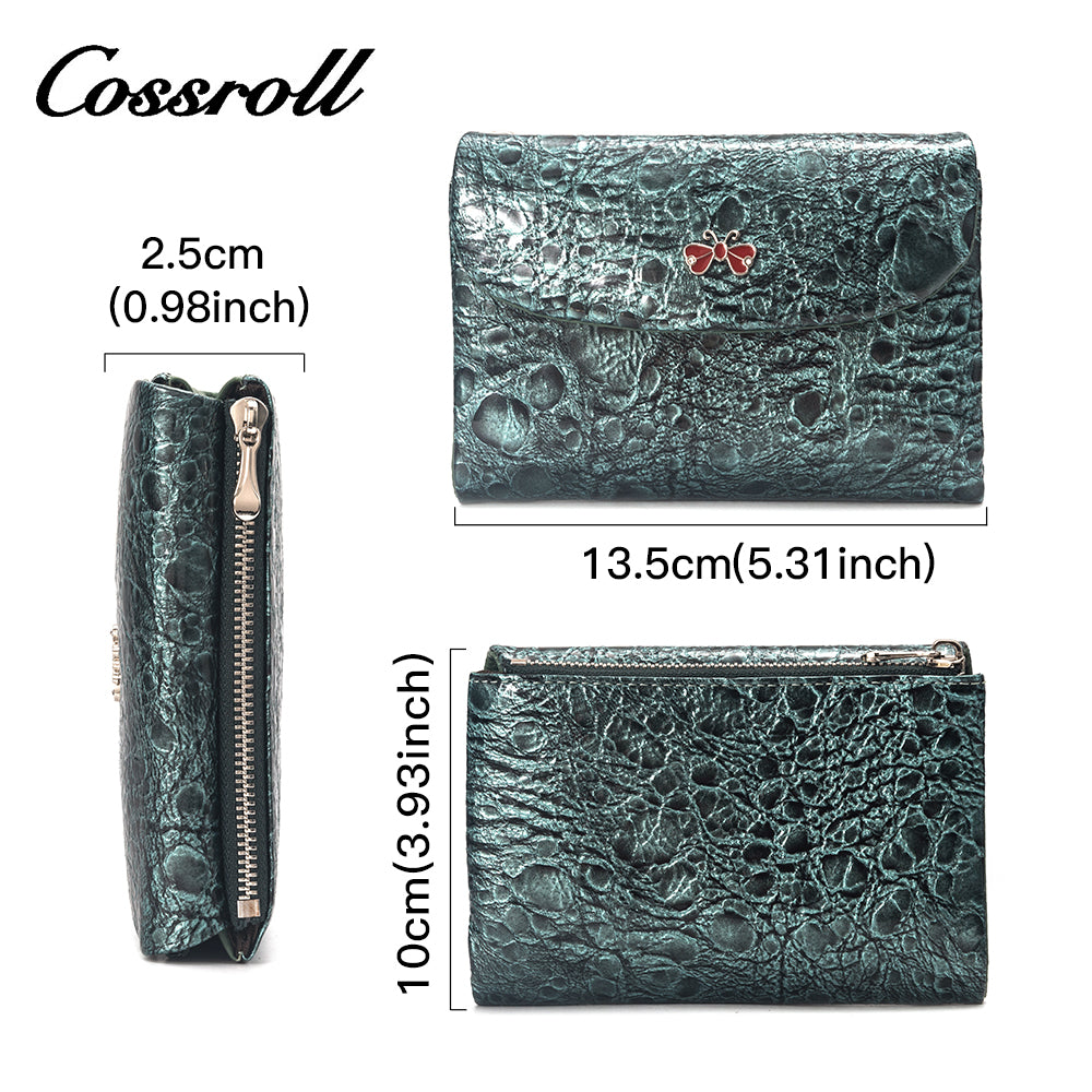 2023 Explosive Models date red long leather wallet women's With Wholesale hot style