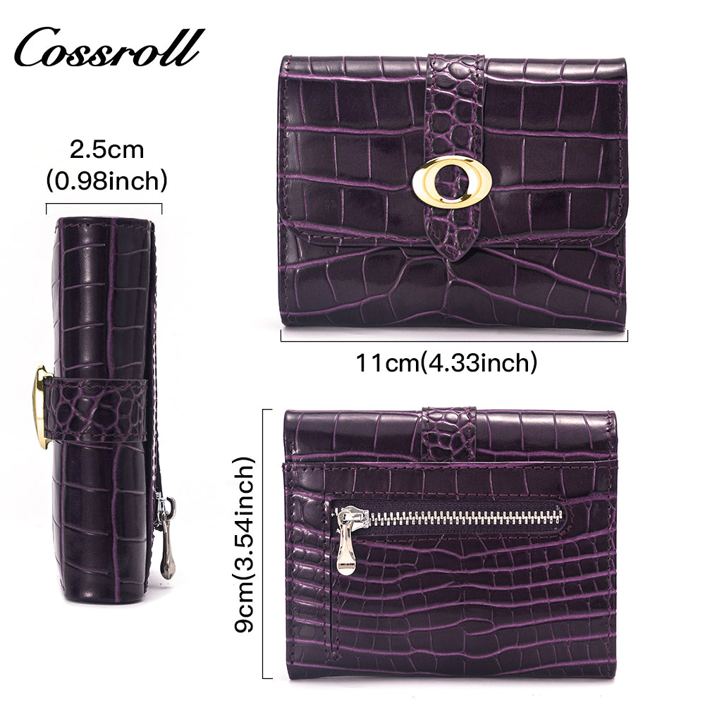 Genuine Special Price wallet for women leather  crocodile texture Genuine Leather