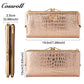 Best Selling Quality girls ladies dollar bill wallet crocodile texture Genuine Leather