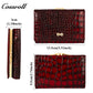 Cross-border 2024 Fall Women's Short wallet Euro-American style crocodile buckle three-fold coin wallet