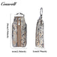 Genuine Leather Double-Layer Key and Coin Wallet, Multifunctional, Textured, Large-Capacity Card Holder