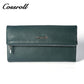 Classic Zipper Multicolor Europe Best Selling Long Ladies Genuine Leather Lychee Wallet