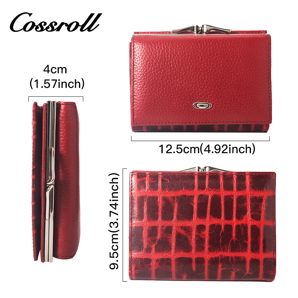 Wholesale New Trends red leather wallets for women  With Wholesale of new materials