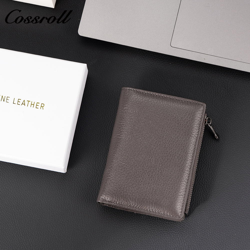 Leather Goods Factory Genuine Leather Wallet Multi-Card Slot Zipper Wallet Large Capacity Multifunctional Women's Wallet