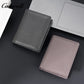 Genuine leather wallet for women short style zipper closure large capacity multiple card slots anti-theft