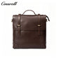 Genuine Leather Briefcase for Men, Large Capacity Laptop Handbag, Multi-Functional Business Commute Bag, Support Handheld / Shoulder / Crossbody / Backpack Carry