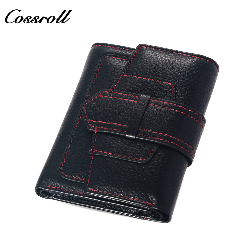 Wholesale High Quality  ladies purse  geniune leather wallet  Lychee leather