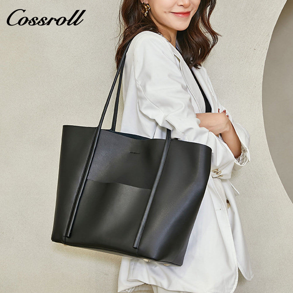 Genuine leather women's bag, ladies' shoulder bag, underarm style, large capacity, high-end feel