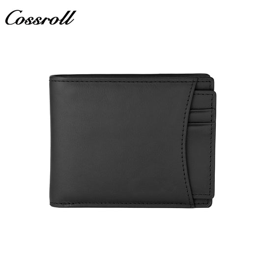 Fashion Simple Anti-theft Brush Genuine Leather Cowhide Small Card purse Card Holder Wallet Purse