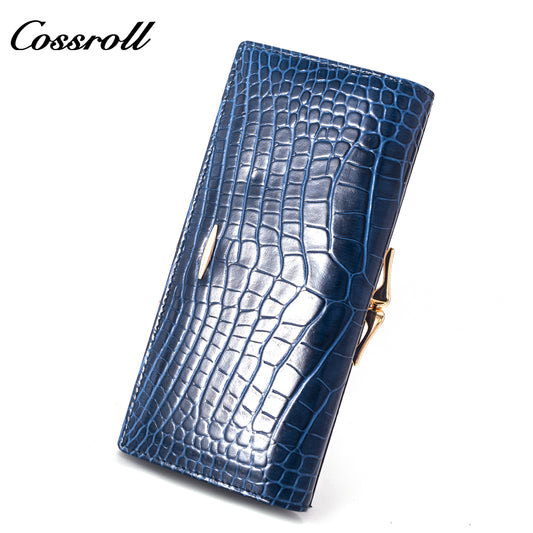 Genuine Special Price wallet for women leather  crocodile texture Genuine Leather