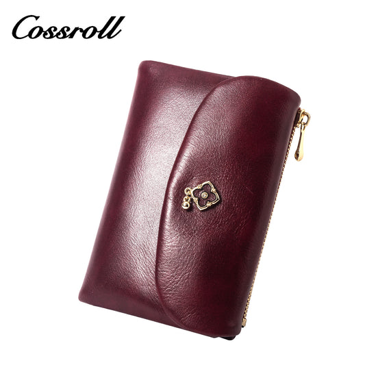 Customized Design ladies designer women wallet geniune leather wallet