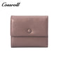 New Material Metal Pattern Short Wallet Genuine Leather