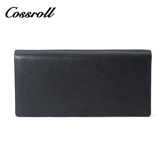 2023 New Product black small leather wallet women's with factory price