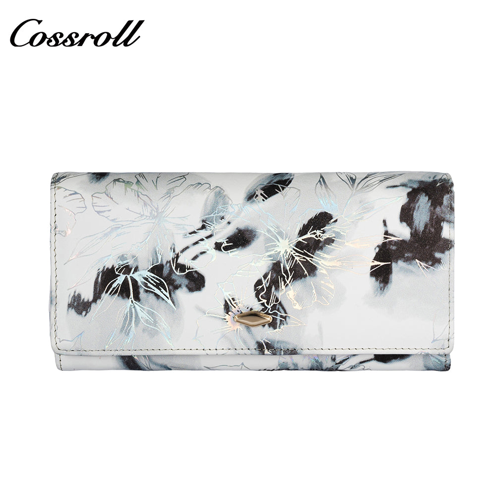 New leather wallet short first layer cowhide women's advanced sense purse small purse for women