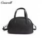 Genuine Leather Shoulder Crossbody Boston Bag Niche Vintage Tote Genuine Cowhide Bowling Bag
