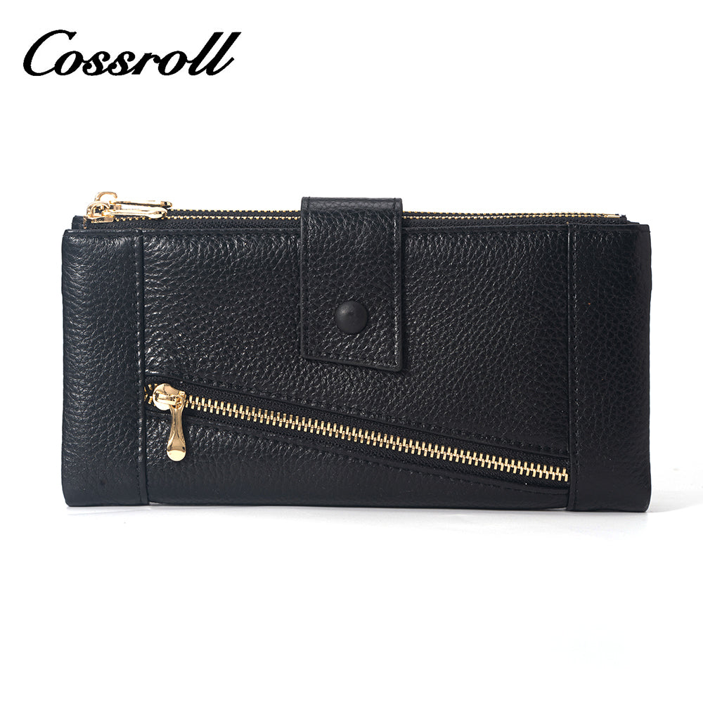 Customized black best leather women's wallet brands With Reply Very Quickly