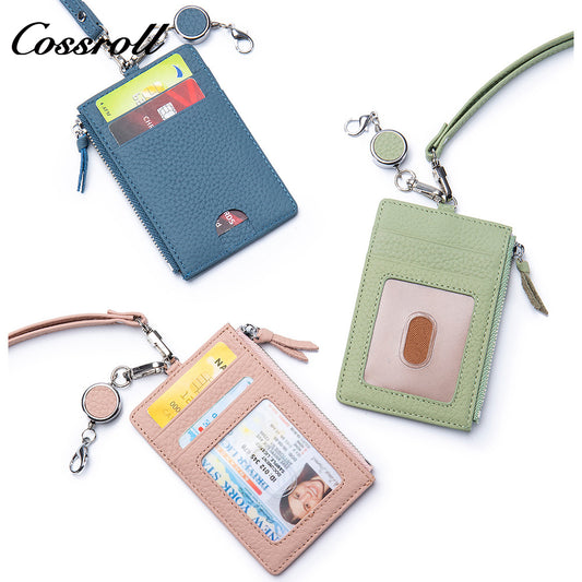 The first layer of cowhide Japanese multi-functional ultra-thin document card bag leather document bag