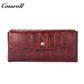Women's Long Wallet Genuine Leather RFID First Layer Cowhide Clutch Soft Leather Simple Wallet