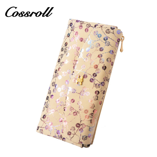 2024High quality and cheap price Royal leather printed leather wallet