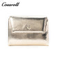 New Material Metal Pattern Short Wallet Genuine Leather