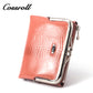 Customized Manufacturer  leather luxury  women small wallet crocodile texture Genuine Leather