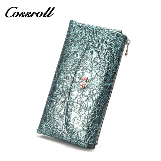 2023 Explosive Models date red long leather wallet women's With Wholesale hot style