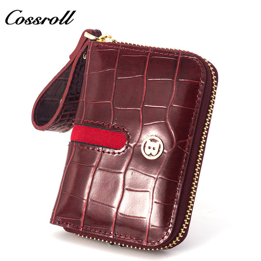 Most Selling Products  cowhide wallet  crocodile texture patent leather