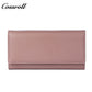 Genuine Leather Women's Wallet with Multiple Card Slots, Simple First-Layer Cowhide Vertical Style