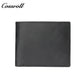 Top-grain crazy horse leather short wallet, vintage men's casual cowhide card and cash holder
