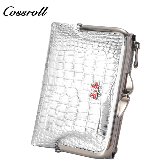 The Lowest Price genuine women  crocodile texture Genuine Leather