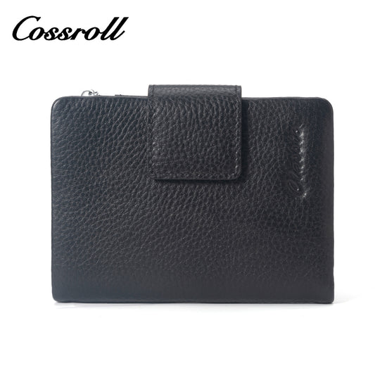 Hot Selling  Bifold Leather black zipper Wallet For Men With Great Price