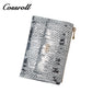 2024 Factory custom foreign trade new wallet female leather python wallet cowhide high-end wallet card bag certificate bag